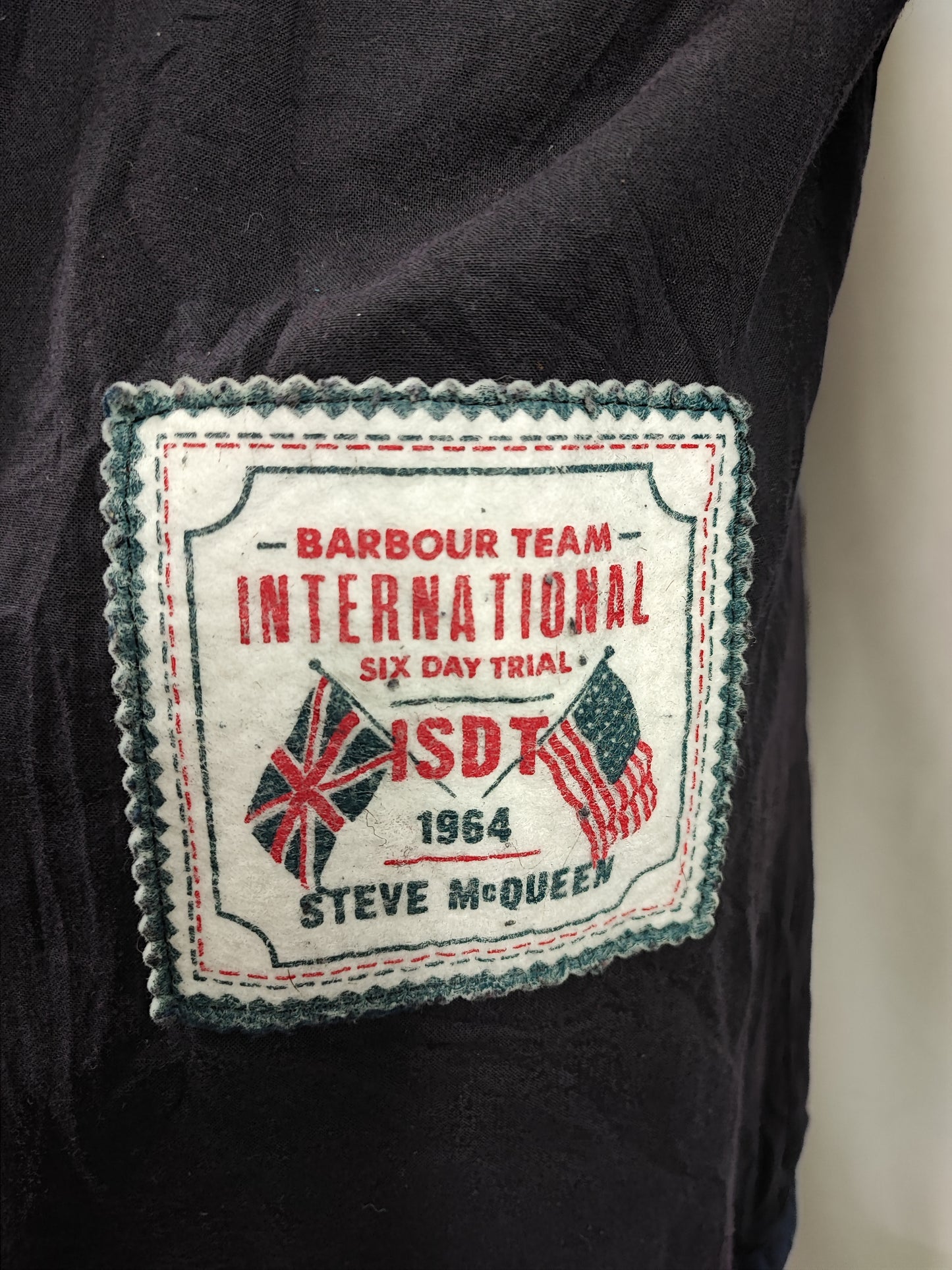 Giacca Barbour International Steve Mc Queen da uomo blu Large Lawtell - Man Blue Wax Lawtell jacket size L