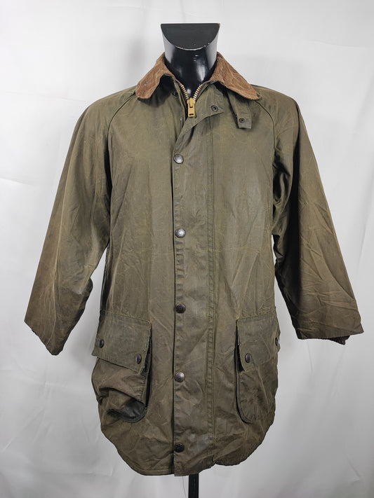 RARA Barbour Gamefair Verde C34/86 cm Two crests Green Wax Gamefair Jacket c34 size XSmall