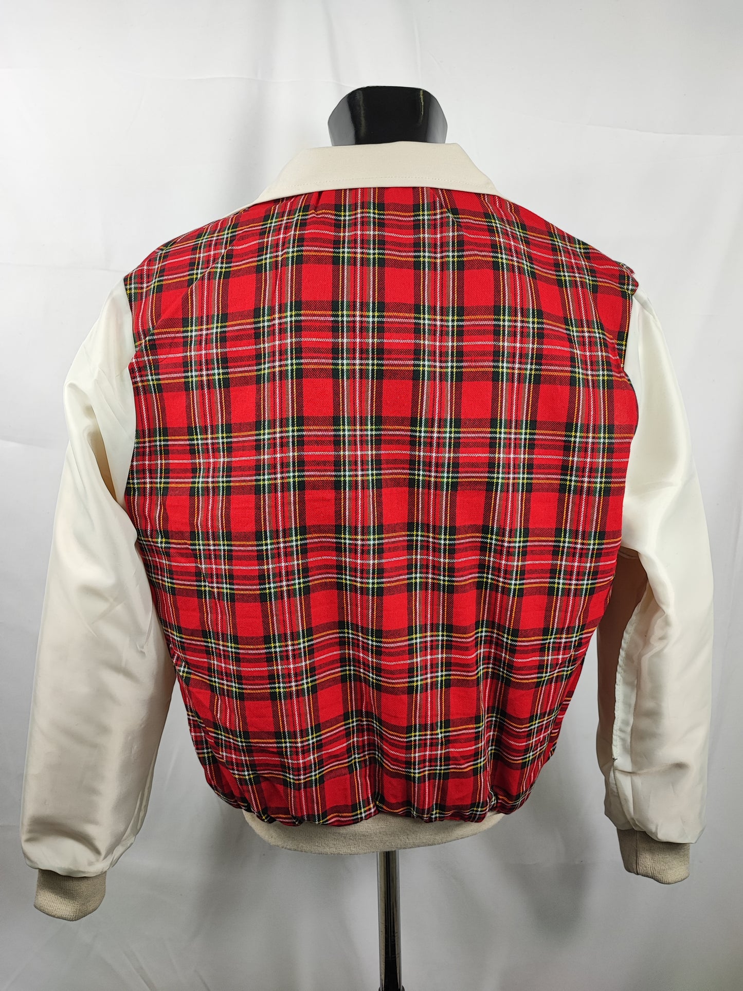 Giacca Harrington panna da uomo in cotone Made in England - Man Light Cream Harrington Jacket