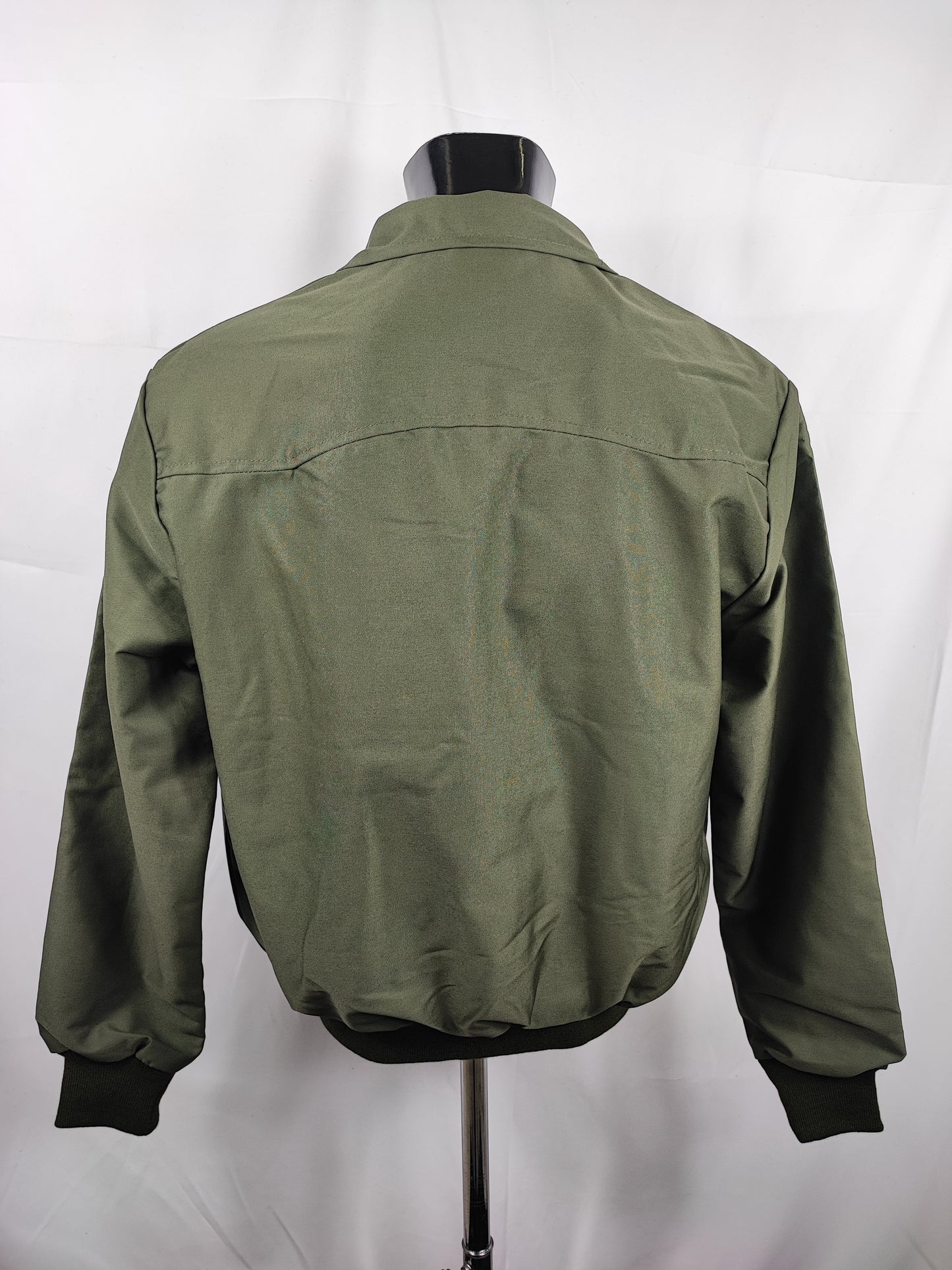 Giacca Harrington verde da uomo in cotone Made in England - Man Green Harrington Jacket