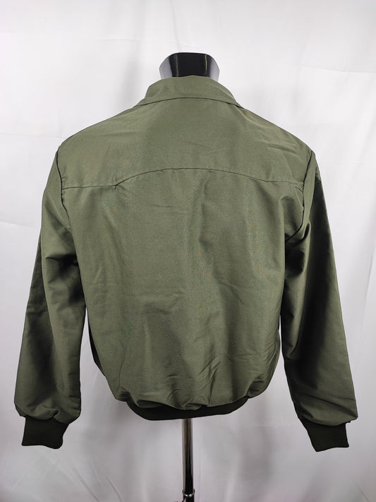 Giacca Harrington verde da uomo in cotone Made in England - Man Green Harrington Jacket