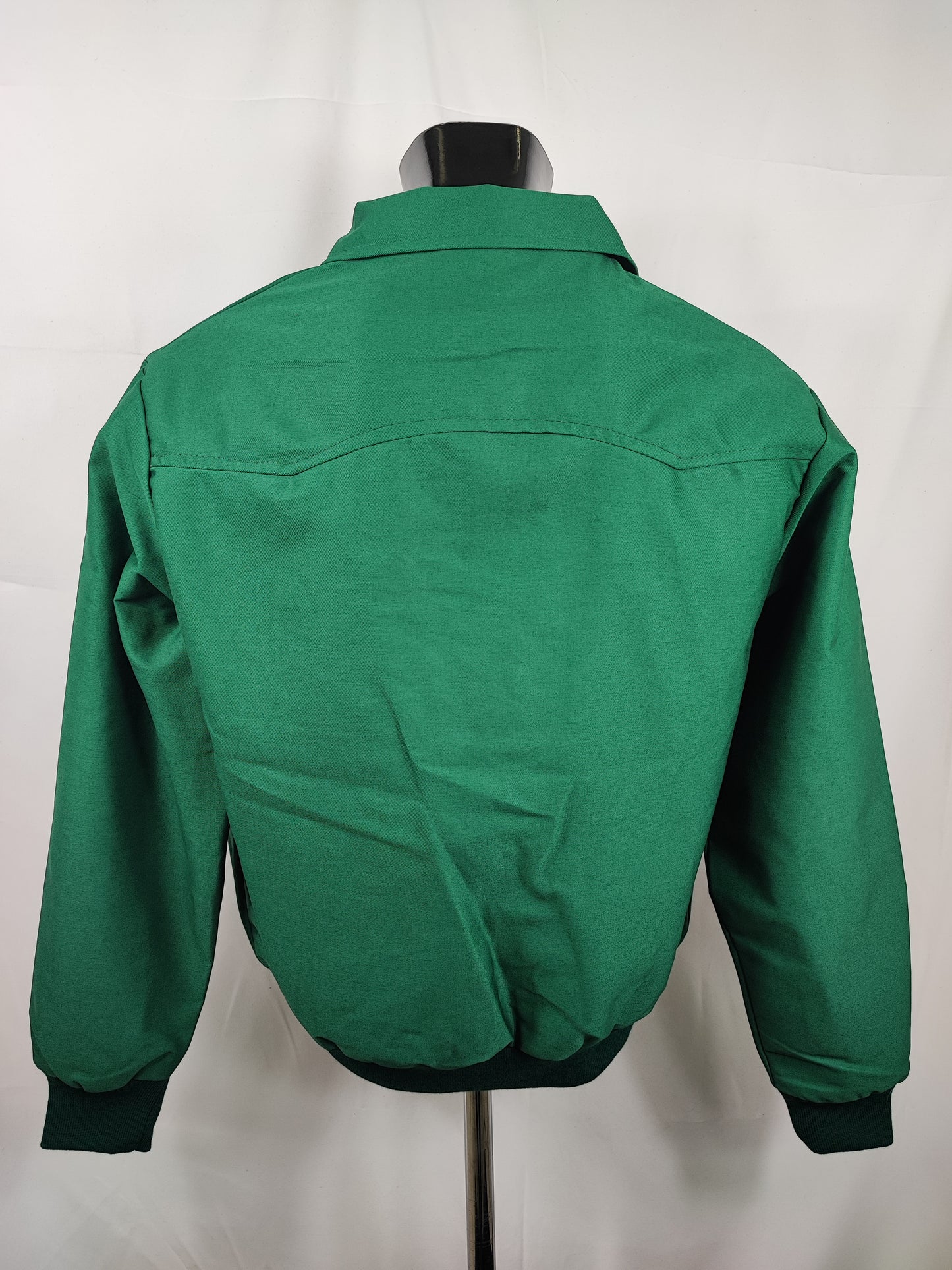 Giacca Harrington verde da uomo in cotone  Made in England - Man Green Harrington Jacket