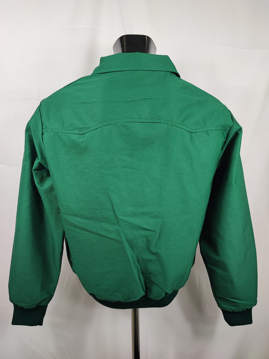 Giacca Harrington verde da uomo in cotone  Made in England - Man Green Harrington Jacket