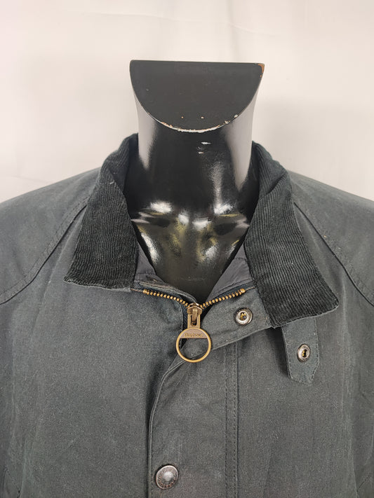 Giacca Barbour Uomo Blu cerata Leeward XXL - Man Navy wax Leeward Jacket Size XXLarge