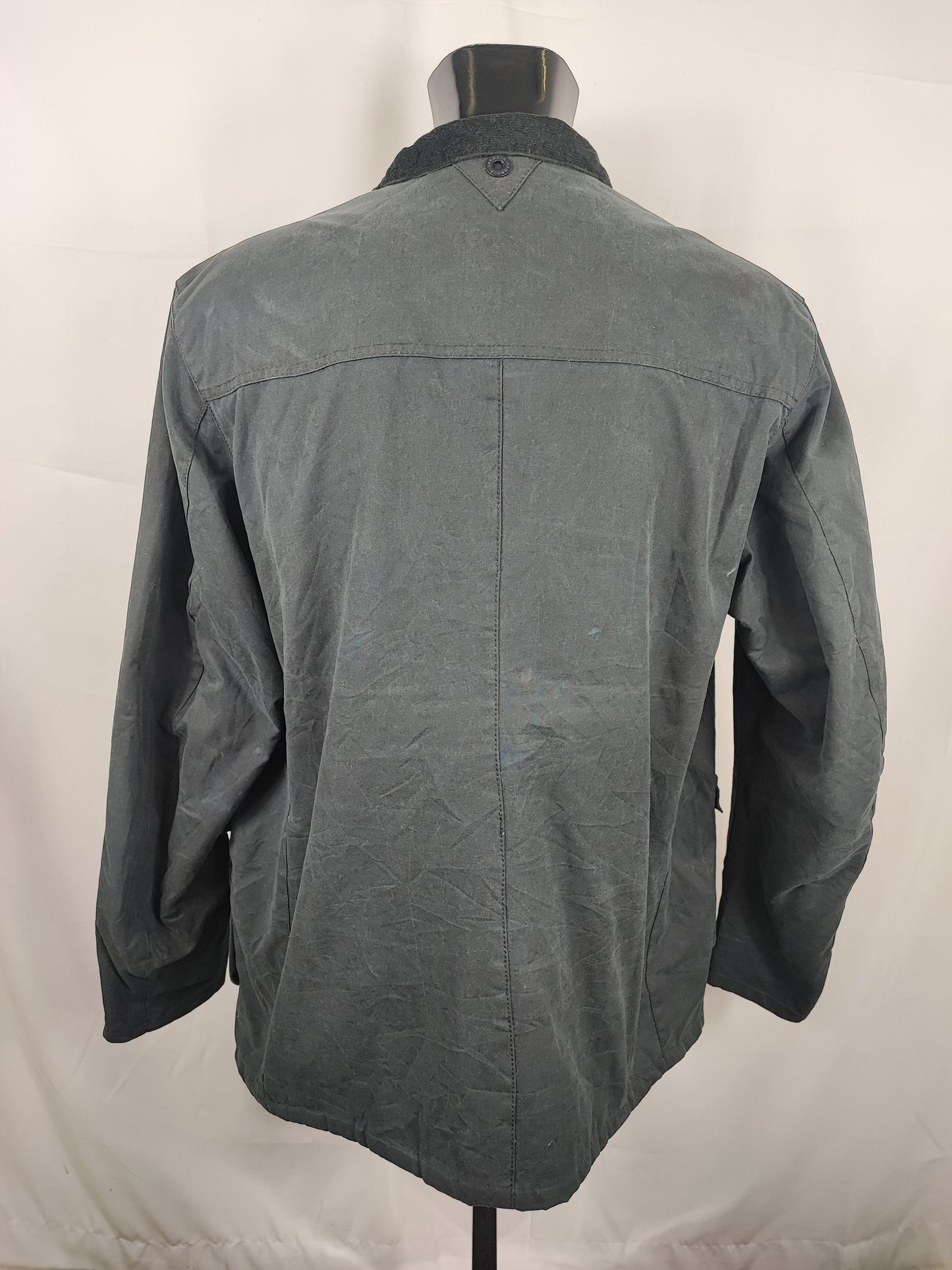 Giacca Barbour Uomo Blu cerata Leeward XXL - Man Navy wax Leeward Jacket Size XXLarge