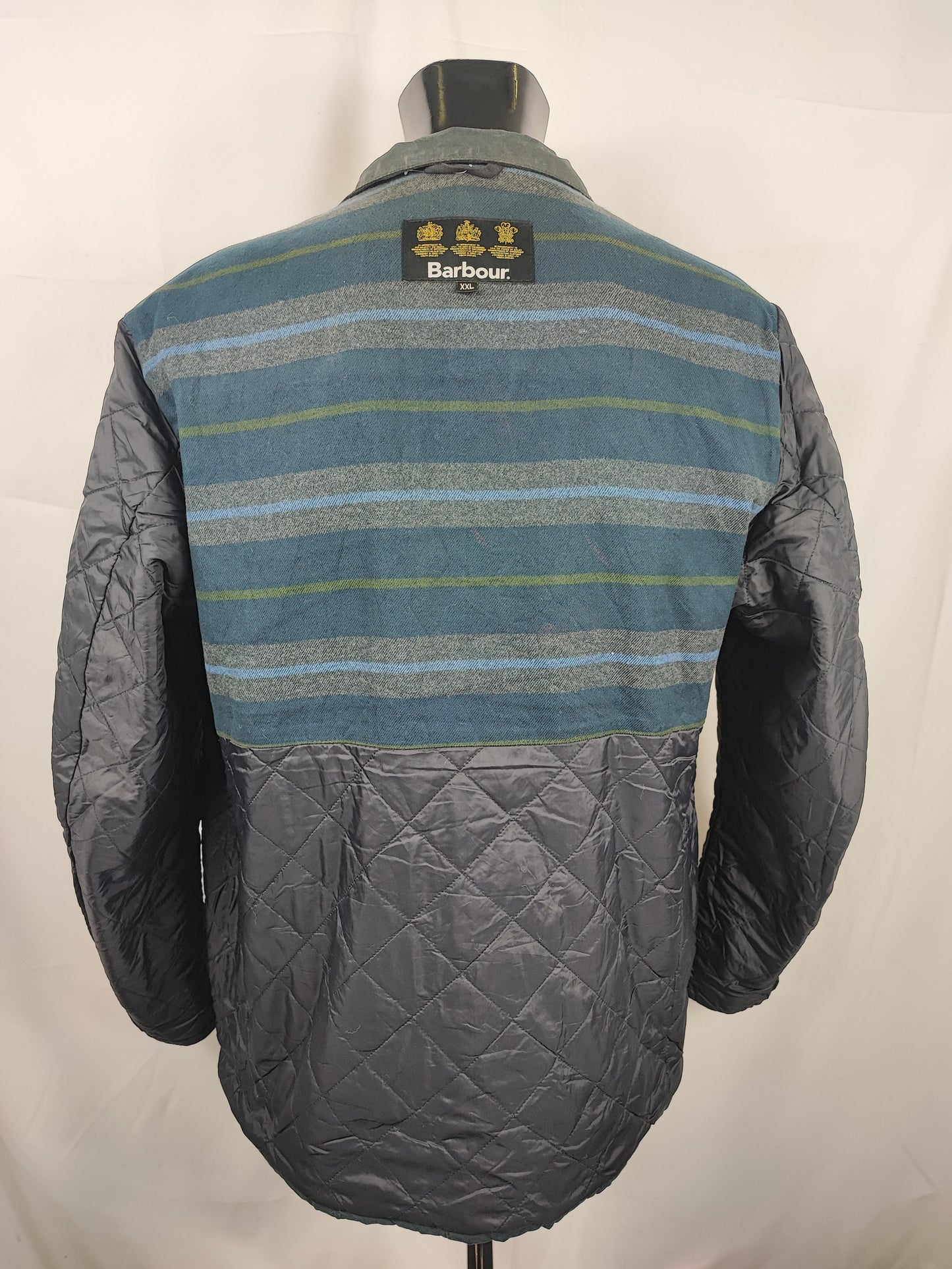 Giacca Barbour Uomo Blu cerata Leeward XXL - Man Navy wax Leeward Jacket Size XXLarge