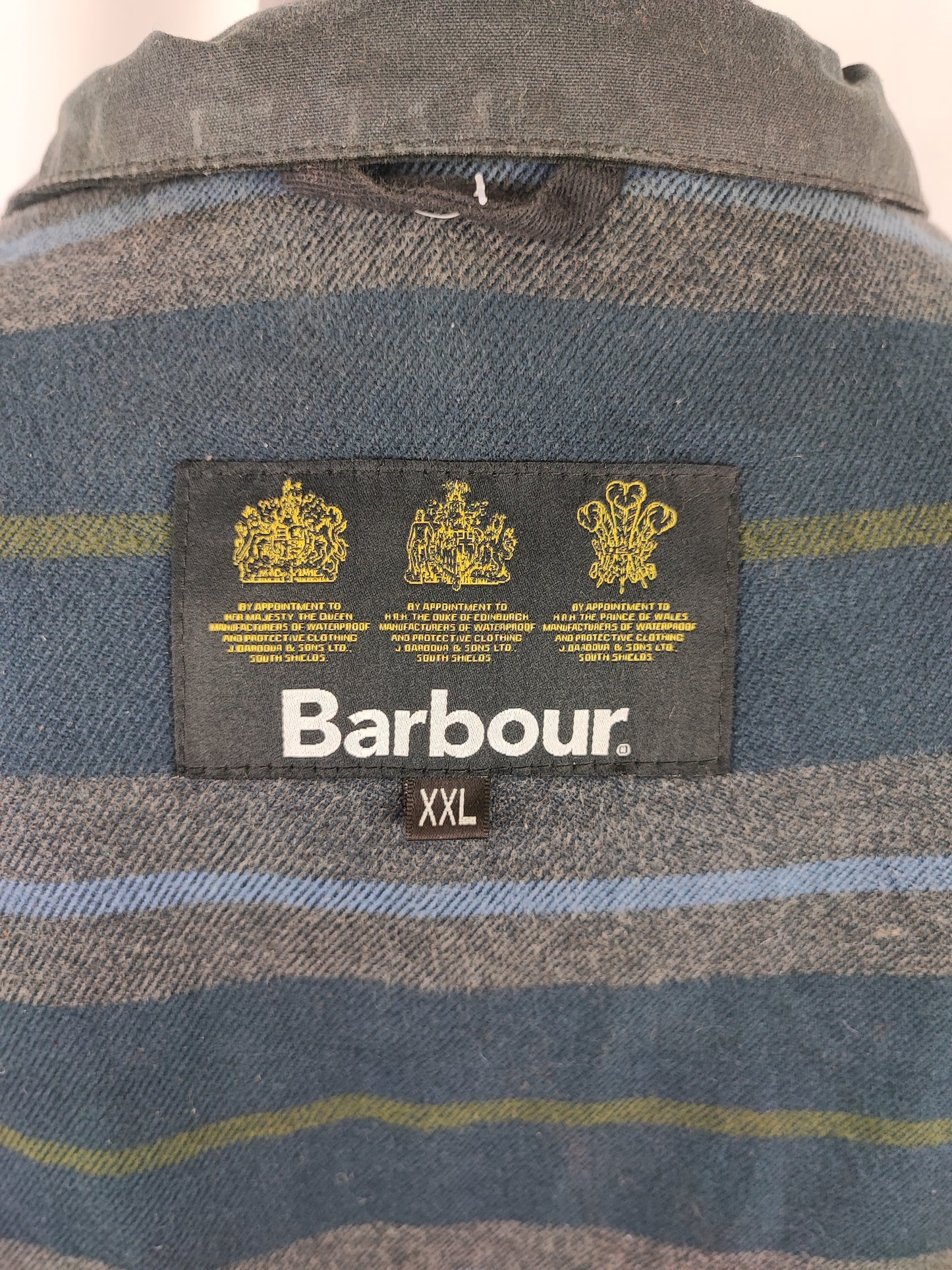 Giacca Barbour Uomo Blu cerata Leeward XXL - Man Navy wax Leeward Jacket Size XXLarge