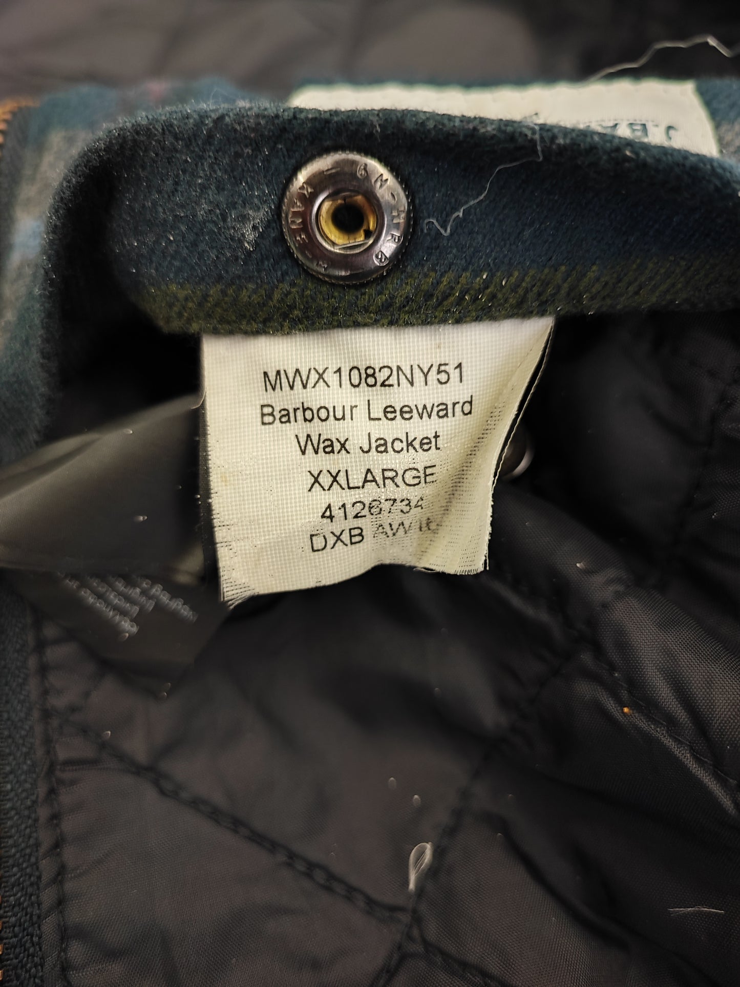 Giacca Barbour Uomo Blu cerata Leeward XXL - Man Navy wax Leeward Jacket Size XXLarge