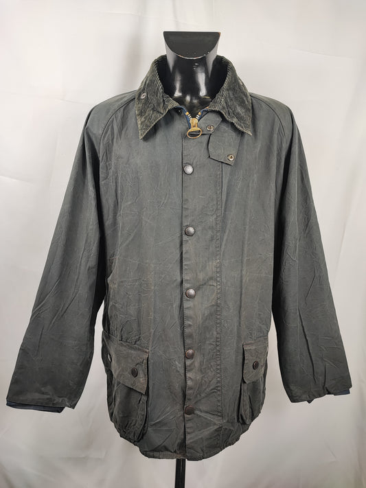 Barbour Giacca Beaufort vintage blu C50/127cm Navy Wax Vintage Beaufort jacket XXL