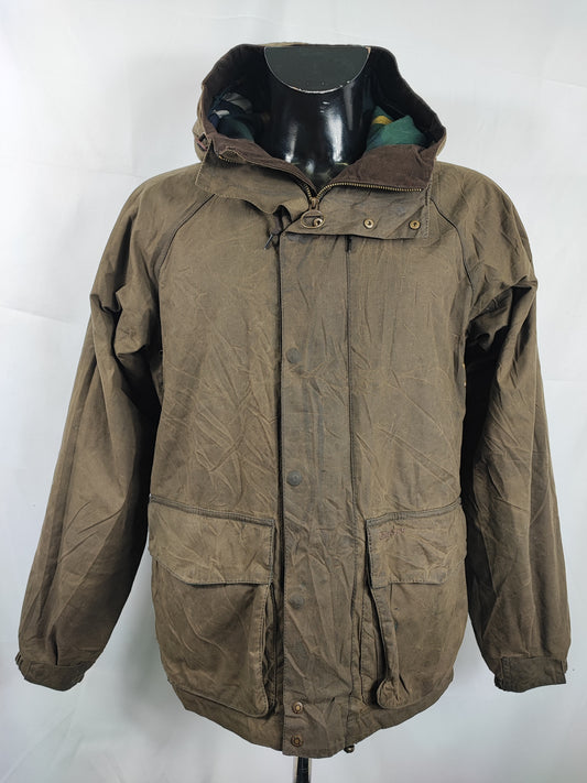 Giacca Barbour cerata verde da uomo Small -Man Wax Grendle Jacket size Small