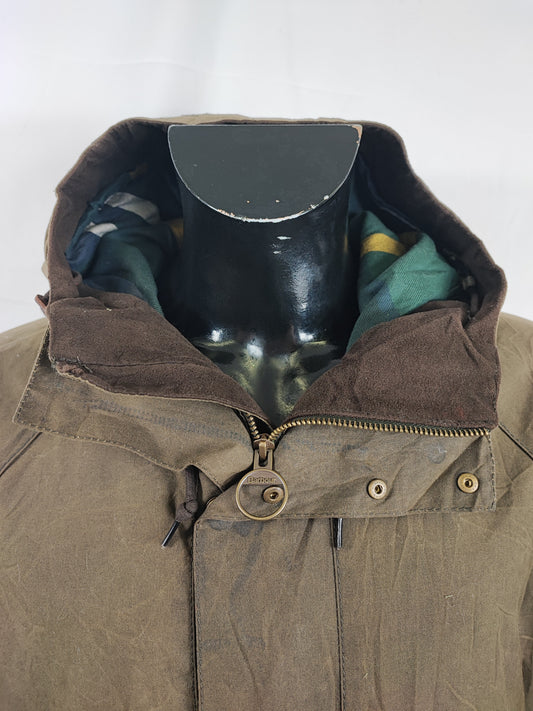 Giacca Barbour cerata verde da uomo Small -Man Wax Grendle Jacket size Small
