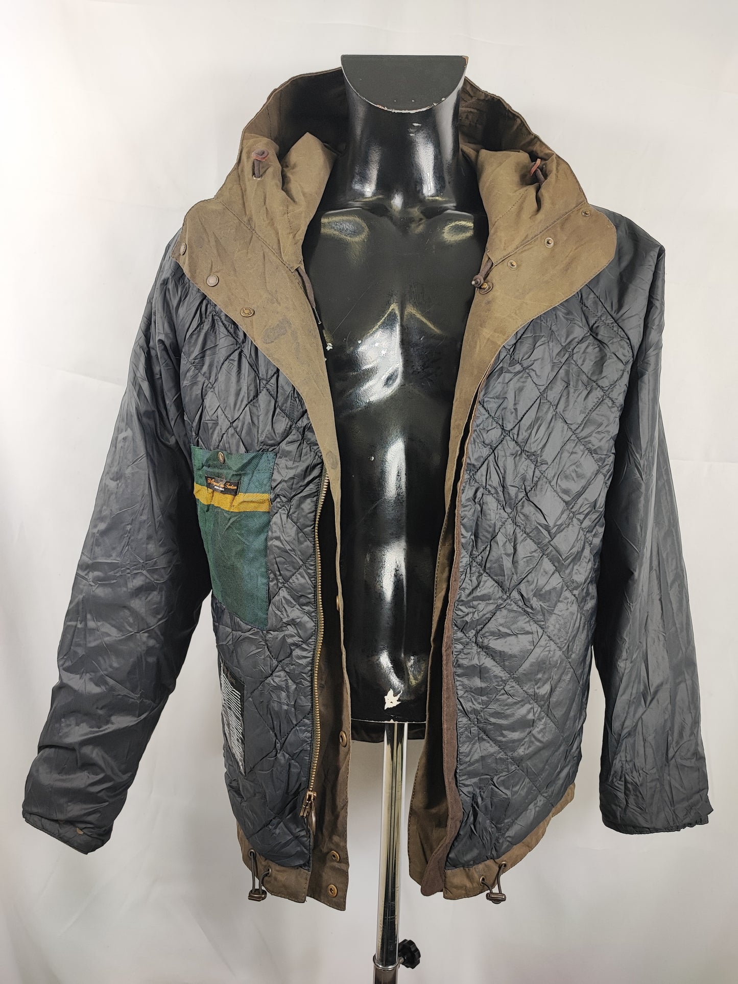 Giacca Barbour cerata verde da uomo Small -Man Wax Grendle Jacket size Small