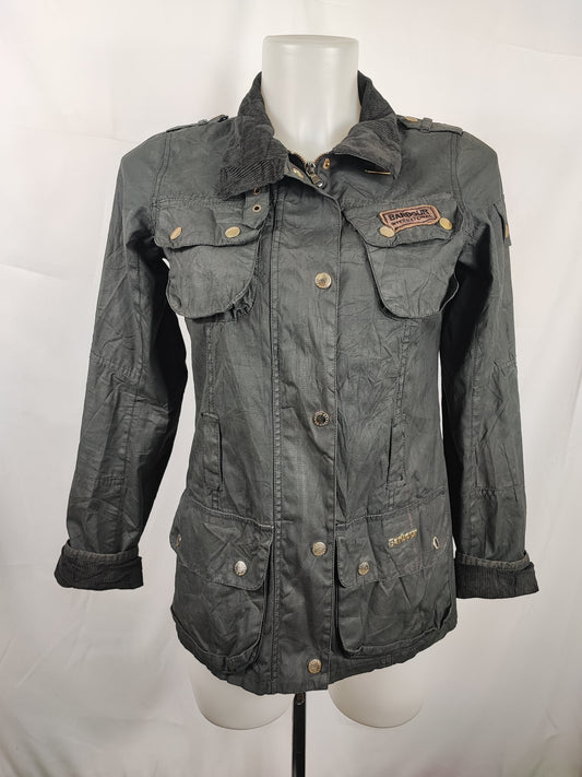 Giacca Barbour International DONNA nero Xsmall UK8 -Lady International Black jacket Size uk8