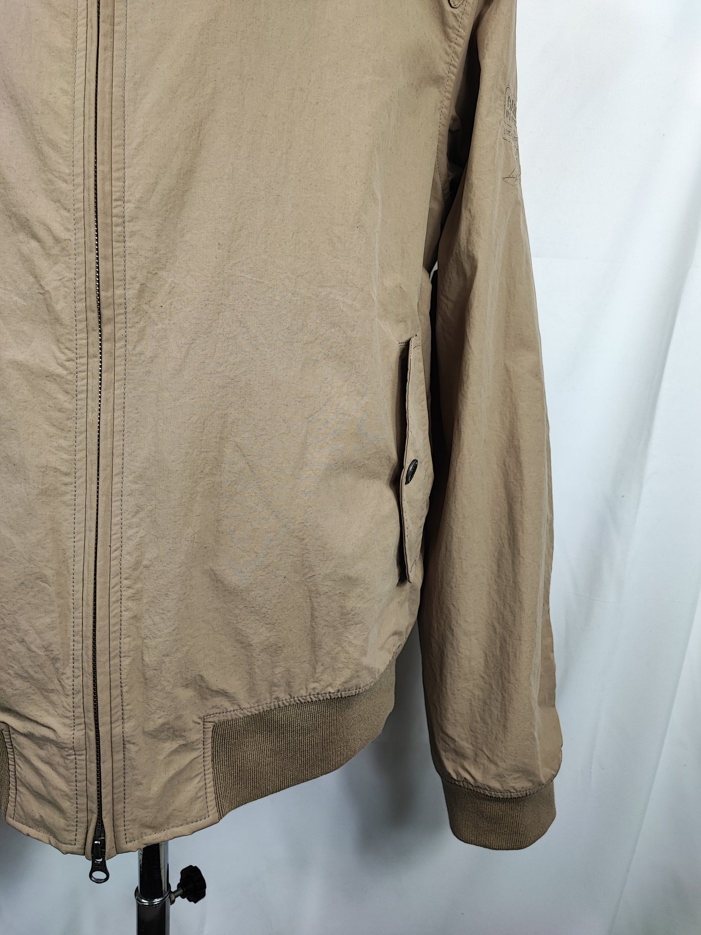 Giacca Barbour International Uomo Steve Mc Queen Harrington Rectifier Beige XLarge