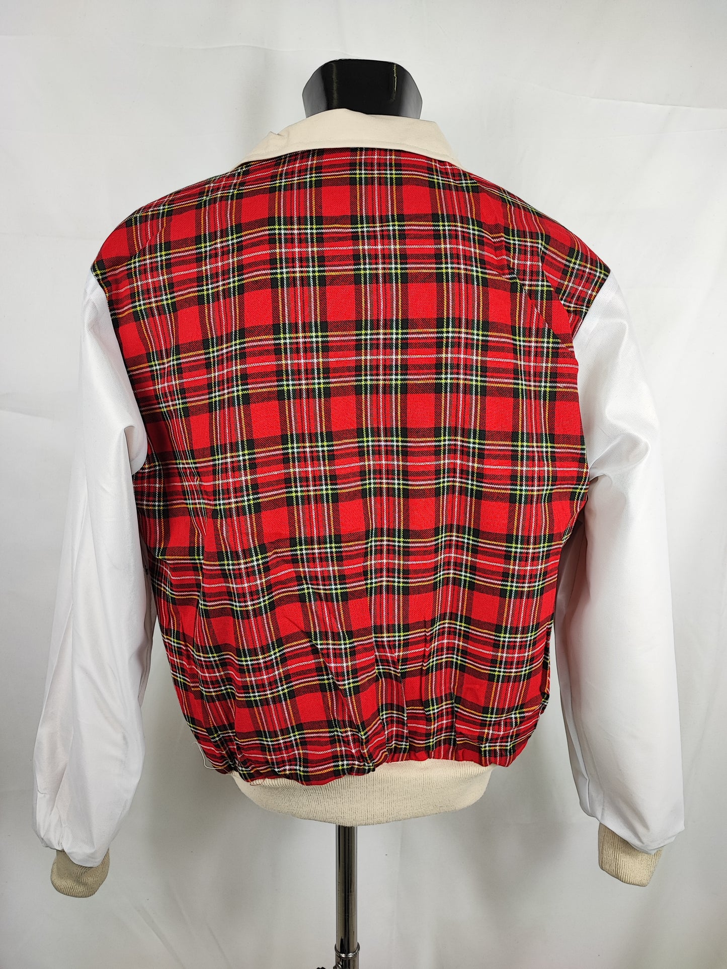 Giacca Harrington panna da uomo in cotone Made in England - Man Light Cream Harrington Jacket