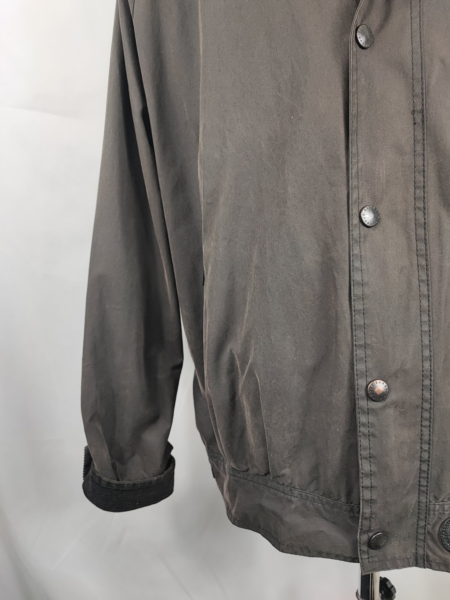 Giacca Barbour Vintage nera corta XXL - Man Black Vintage Wax Cotton Blouson XXL
