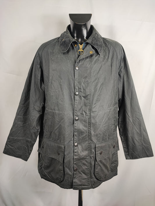 Barbour Giacca Beaufort vintage blu C46/117cm - Navy Beaufort Waxed jacket XL