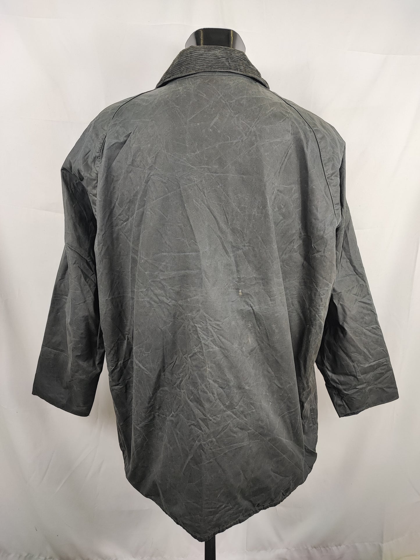 Barbour Giacca Beaufort vintage blu C46/117cm - Navy Beaufort Waxed jacket XL