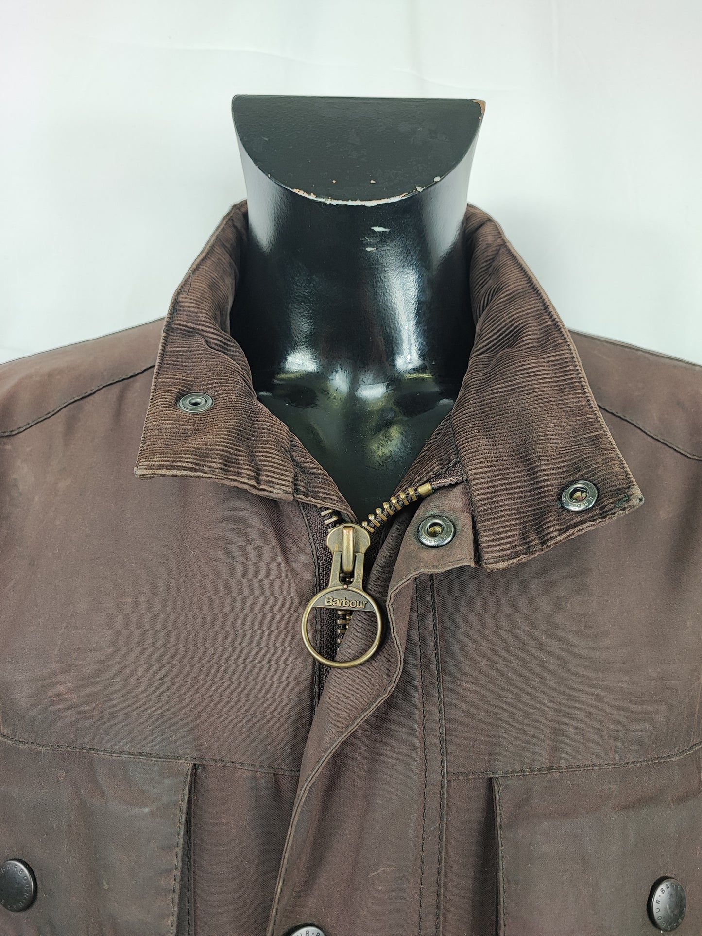 Barbour Giacca Uomo Corbridge marrone XL Man Brown Waxed Corbridge Jacket XLarge