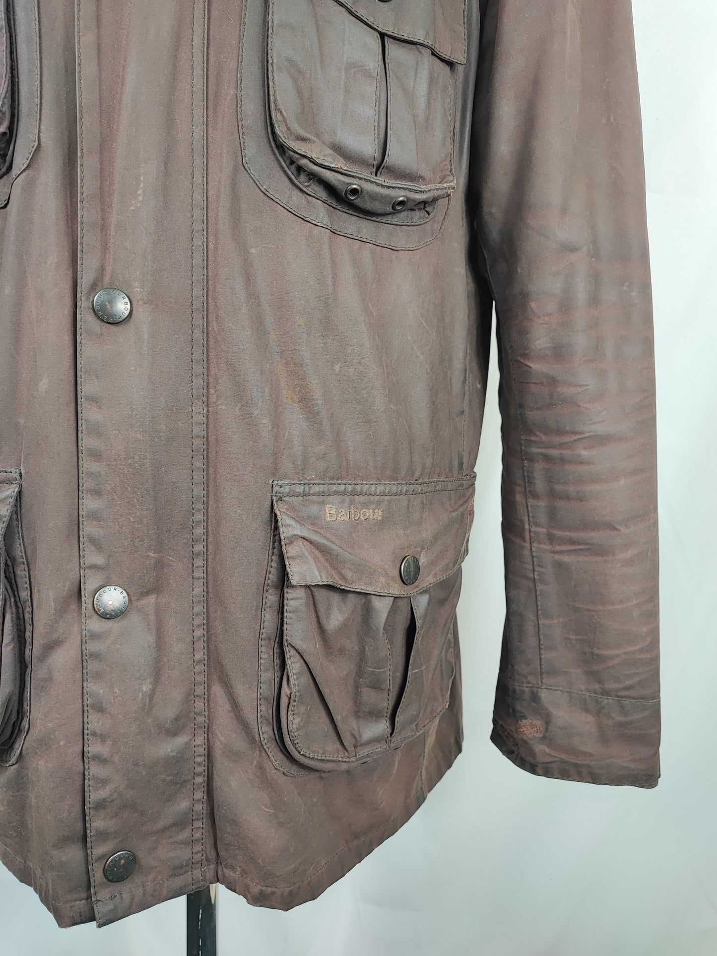 Barbour Giacca Uomo Corbridge marrone XL Man Brown Waxed Corbridge Jacket XLarge