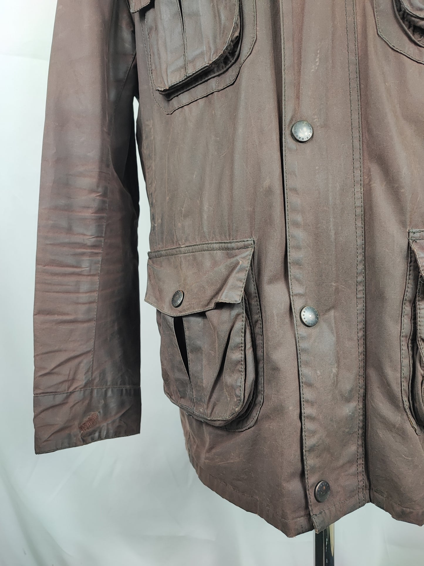 Barbour Giacca Uomo Corbridge marrone XL Man Brown Waxed Corbridge Jacket XLarge