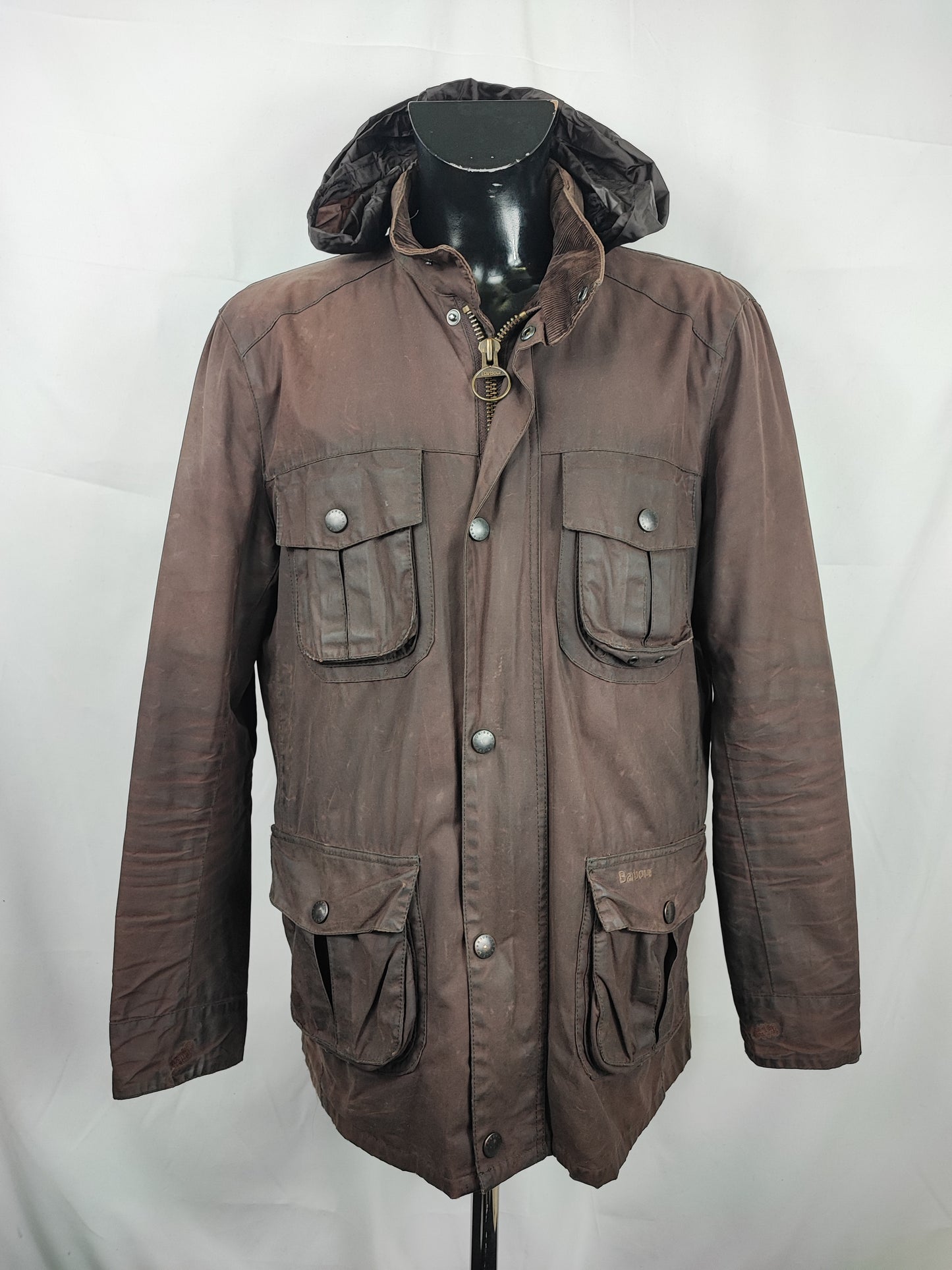 Barbour Giacca Uomo Corbridge marrone XL Man Brown Waxed Corbridge Jacket XLarge
