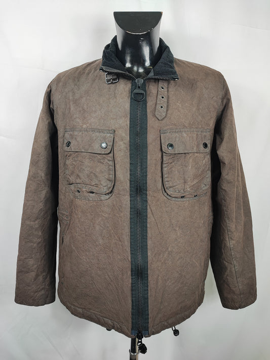 Giacca Barbour International Tennant grigio Large- Man Grey International Tennant Jacket Size L