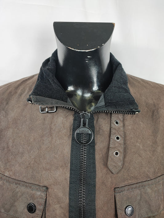 Giacca Barbour International Tennant grigio Large- Man Grey International Tennant Jacket Size L