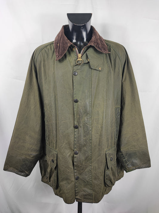 Barbour Giacca Beaufort verde C52/132 cm Man Green Wax Beaufort jacket Size XXXL