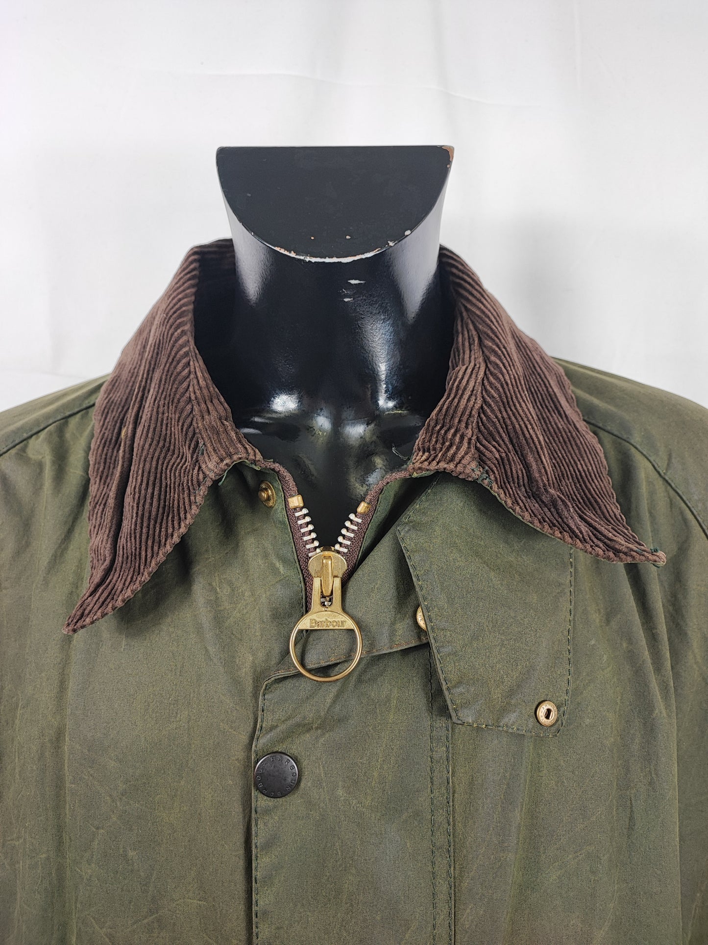Barbour Giacca Beaufort verde C52/132 cm Man Green Wax Beaufort jacket Size XXXL