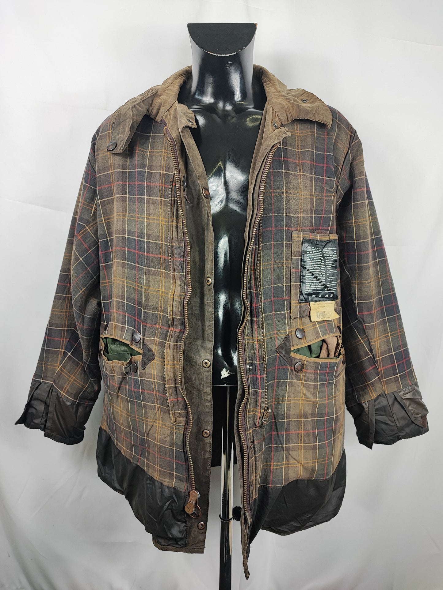 Giacca Barbour Northumbria verde oliva C44/112 cm-Man Olive Waxed Northumbria Jacket Large