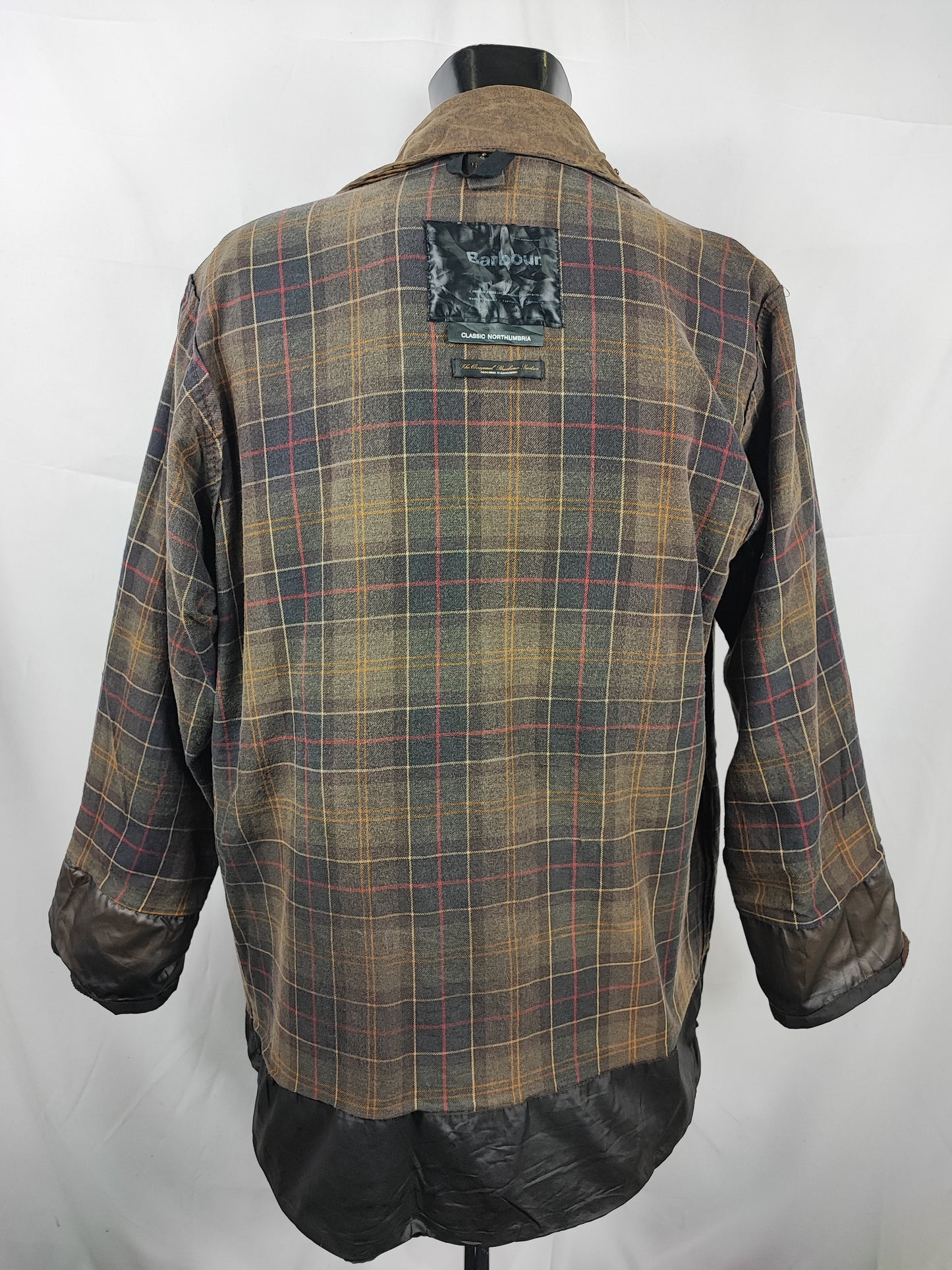 Giacca Barbour Northumbria verde oliva C44/112 cm-Man Olive Waxed Northumbria Jacket Large