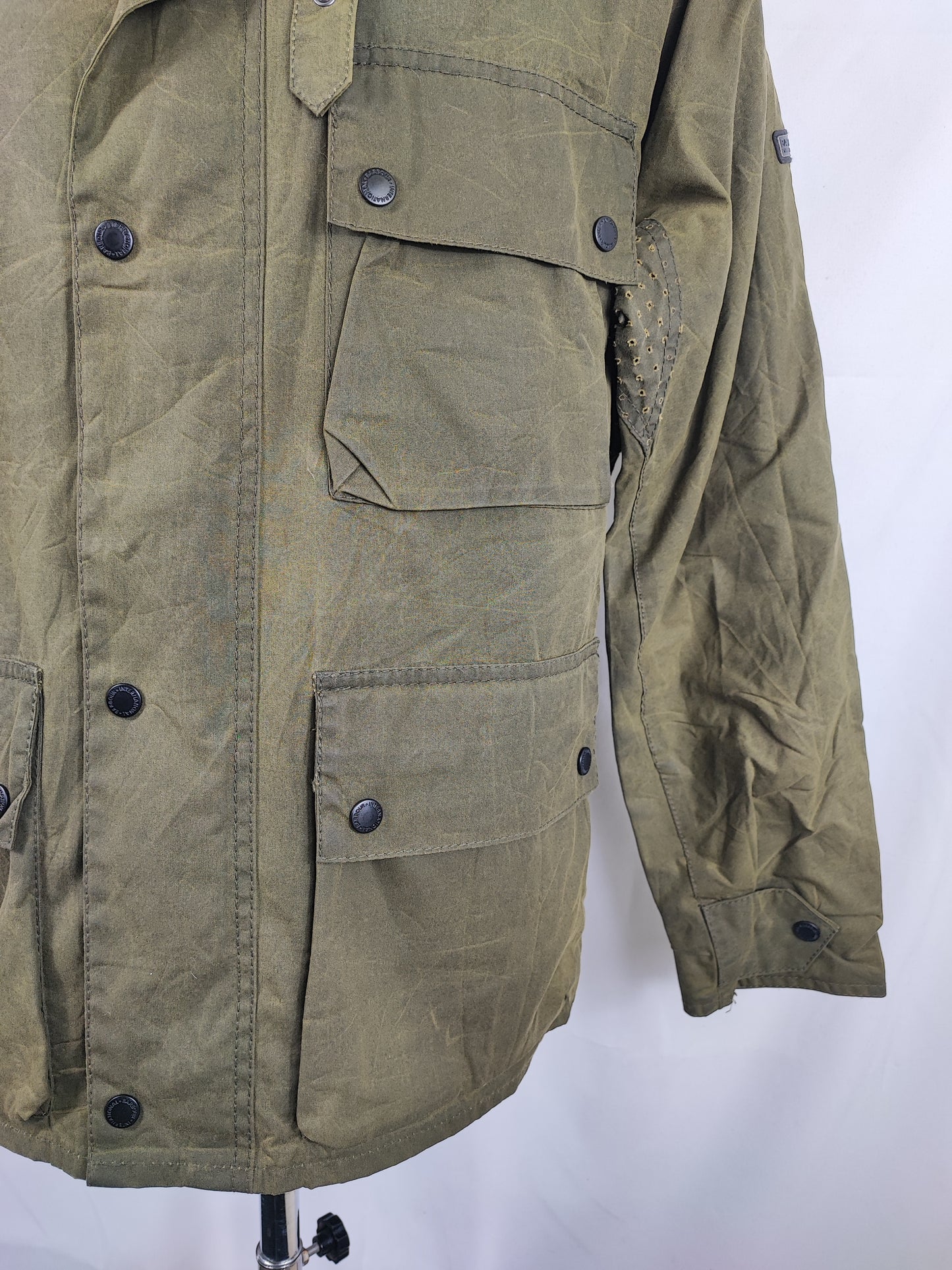 Giacca Barbour International Trajan verde Medium- Olive International Trajan Wax Jacket Size M