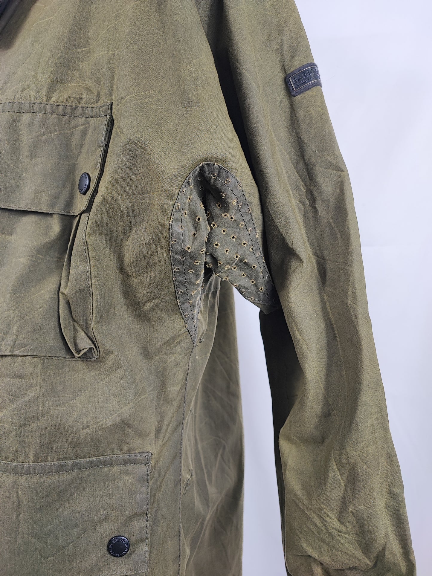 Giacca Barbour International Trajan verde Medium- Olive International Trajan Wax Jacket Size M