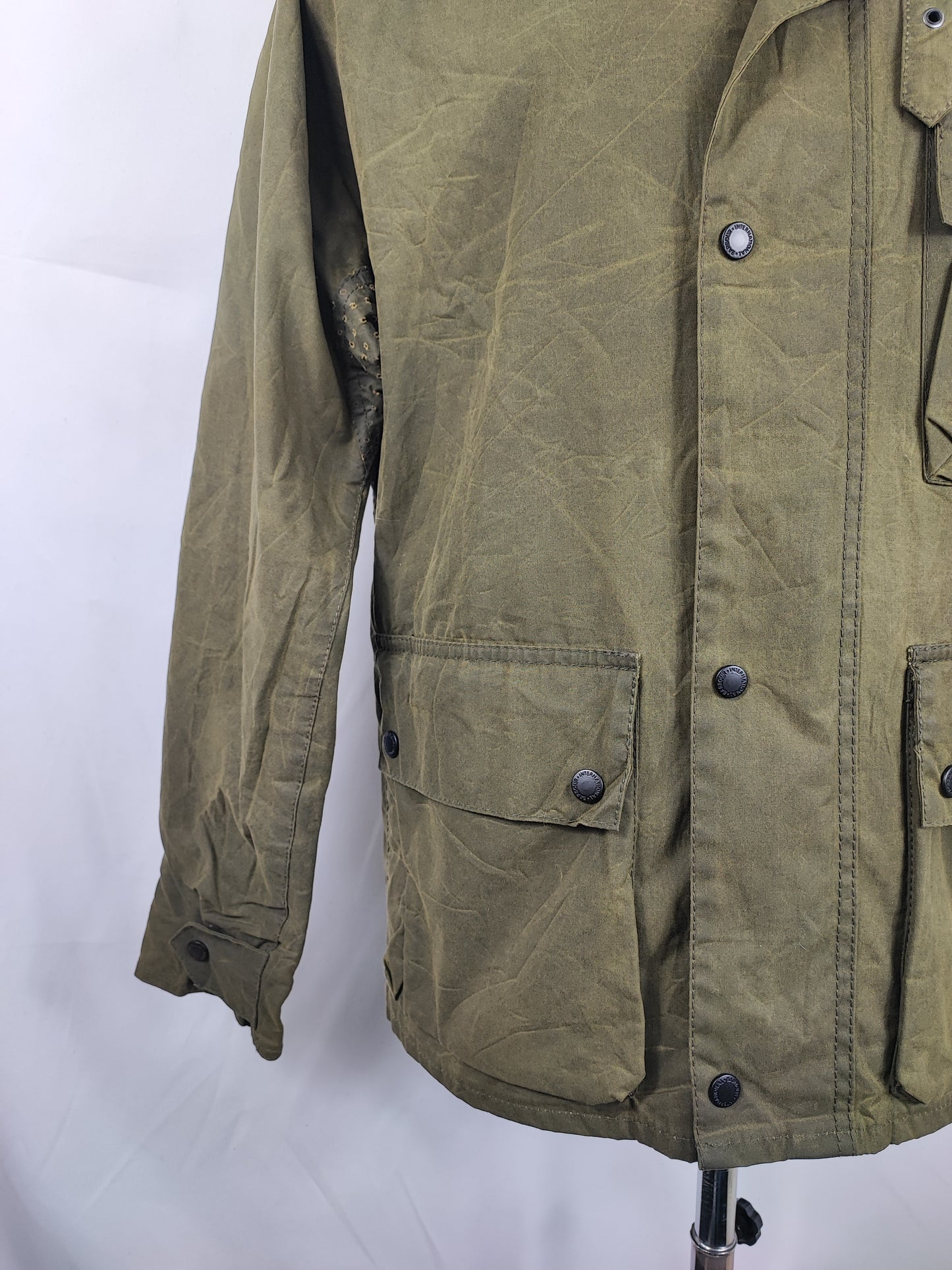 Giacca Barbour International Trajan verde Medium- Olive International Trajan Wax Jacket Size M