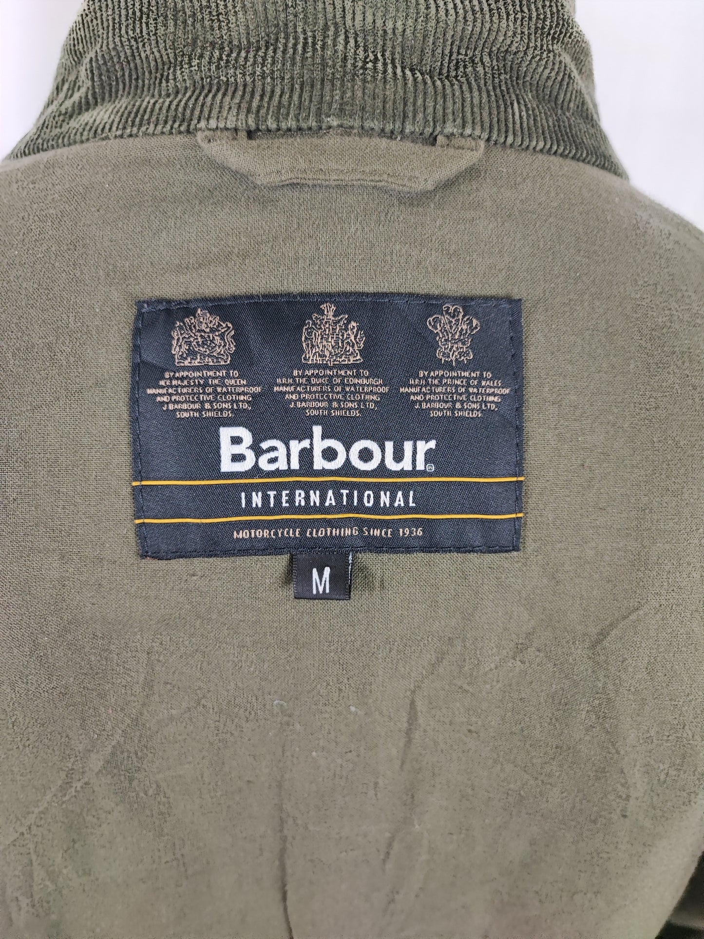 Giacca Barbour International Trajan verde Medium- Olive International Trajan Wax Jacket Size M