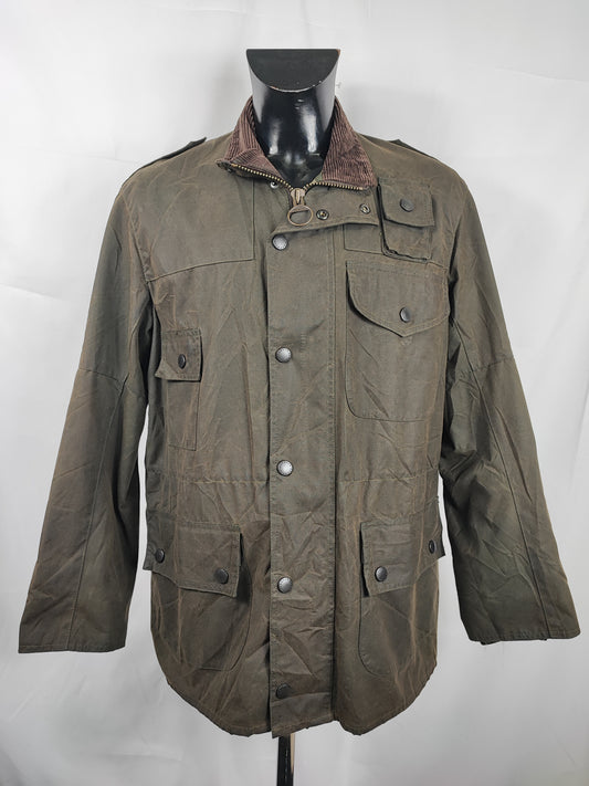 RARA Barbour Giacca Cowan Commando verde c40/102 cm Green wax Man Jacket size Medium