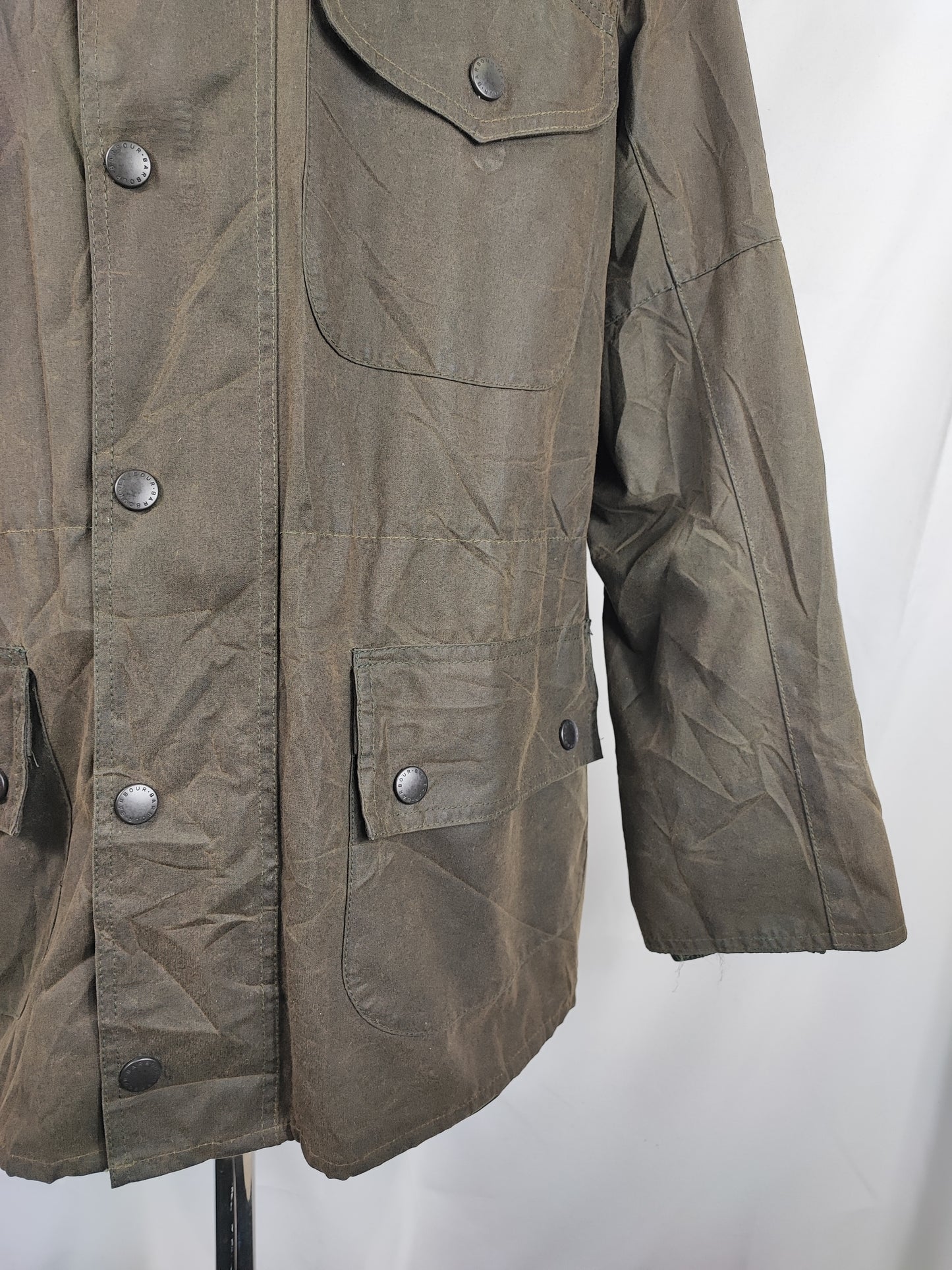 RARA Barbour Giacca Cowan Commando verde c40/102 cm Green wax Man Jacket size Medium