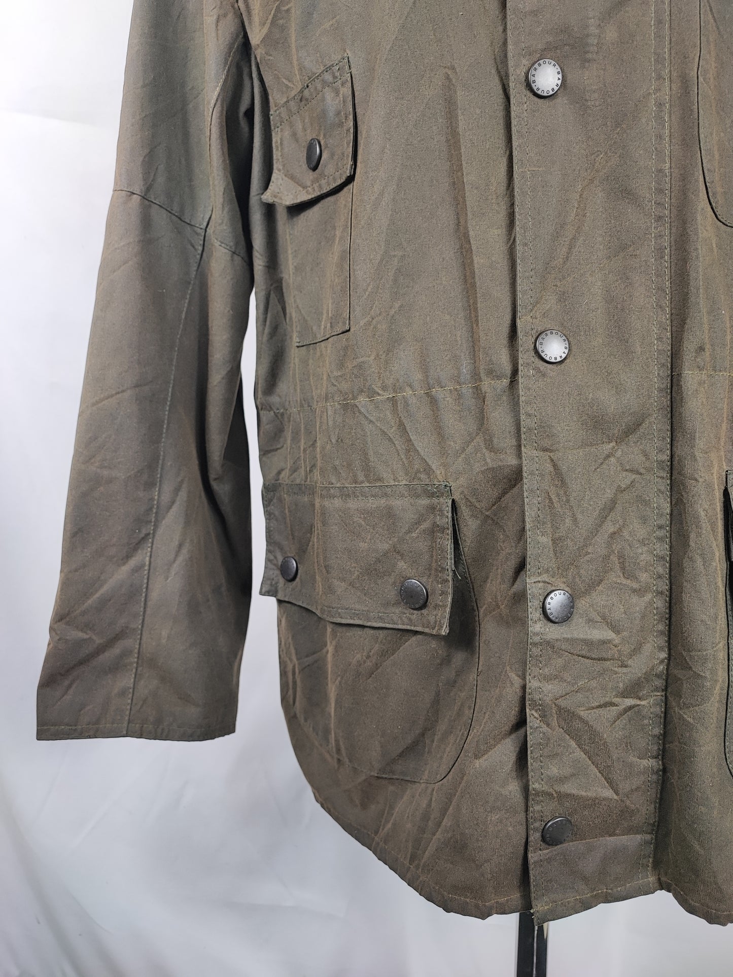 RARA Barbour Giacca Cowan Commando verde c40/102 cm Green wax Man Jacket size Medium