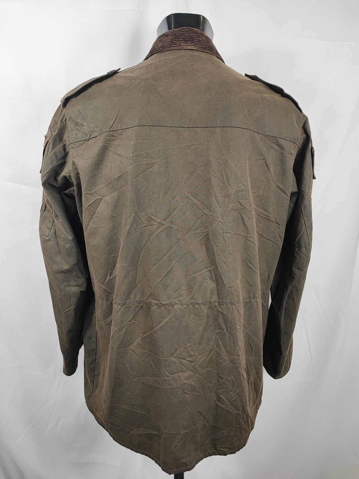 RARA Barbour Giacca Cowan Commando verde c40/102 cm Green wax Man Jacket size Medium