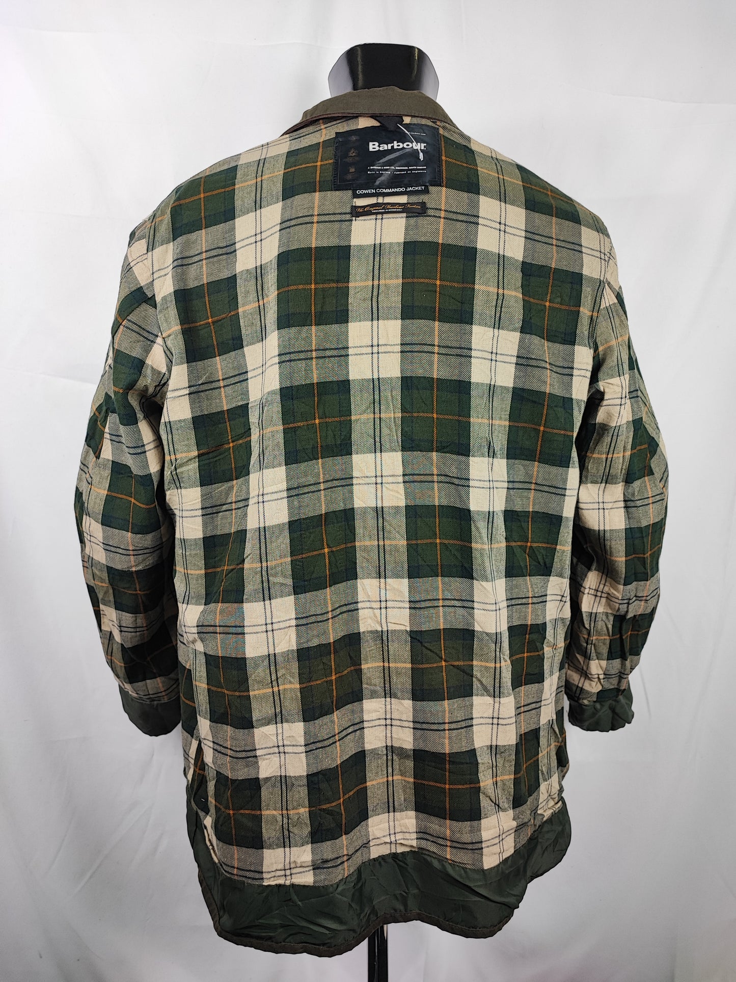 RARA Barbour Giacca Cowan Commando verde c40/102 cm Green wax Man Jacket size Medium