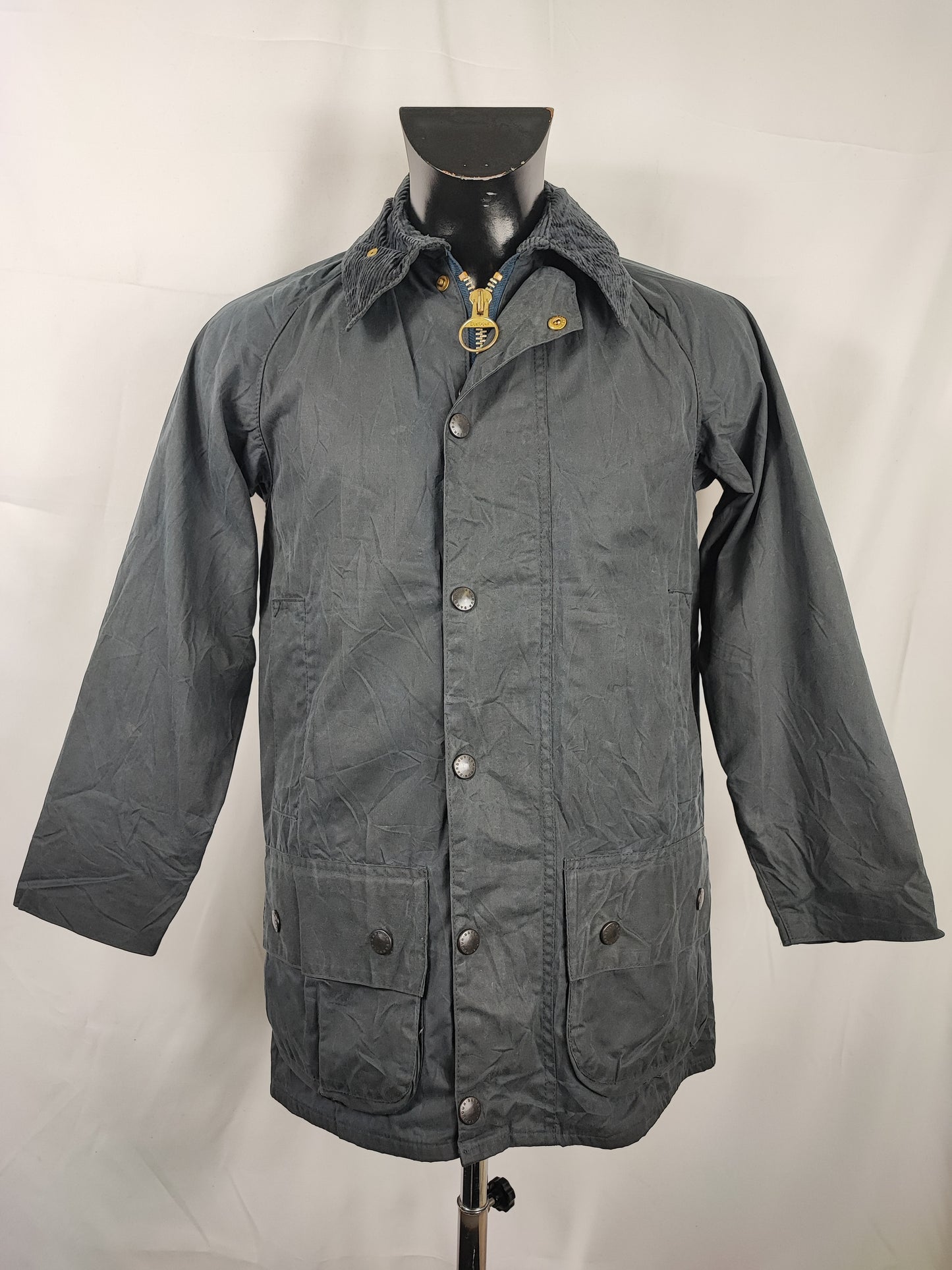 Barbour Giacca UNISEX Beaufort vintage blu c32/81 cm XXSMALL - Navy Vintage Beaufort jacket size c32