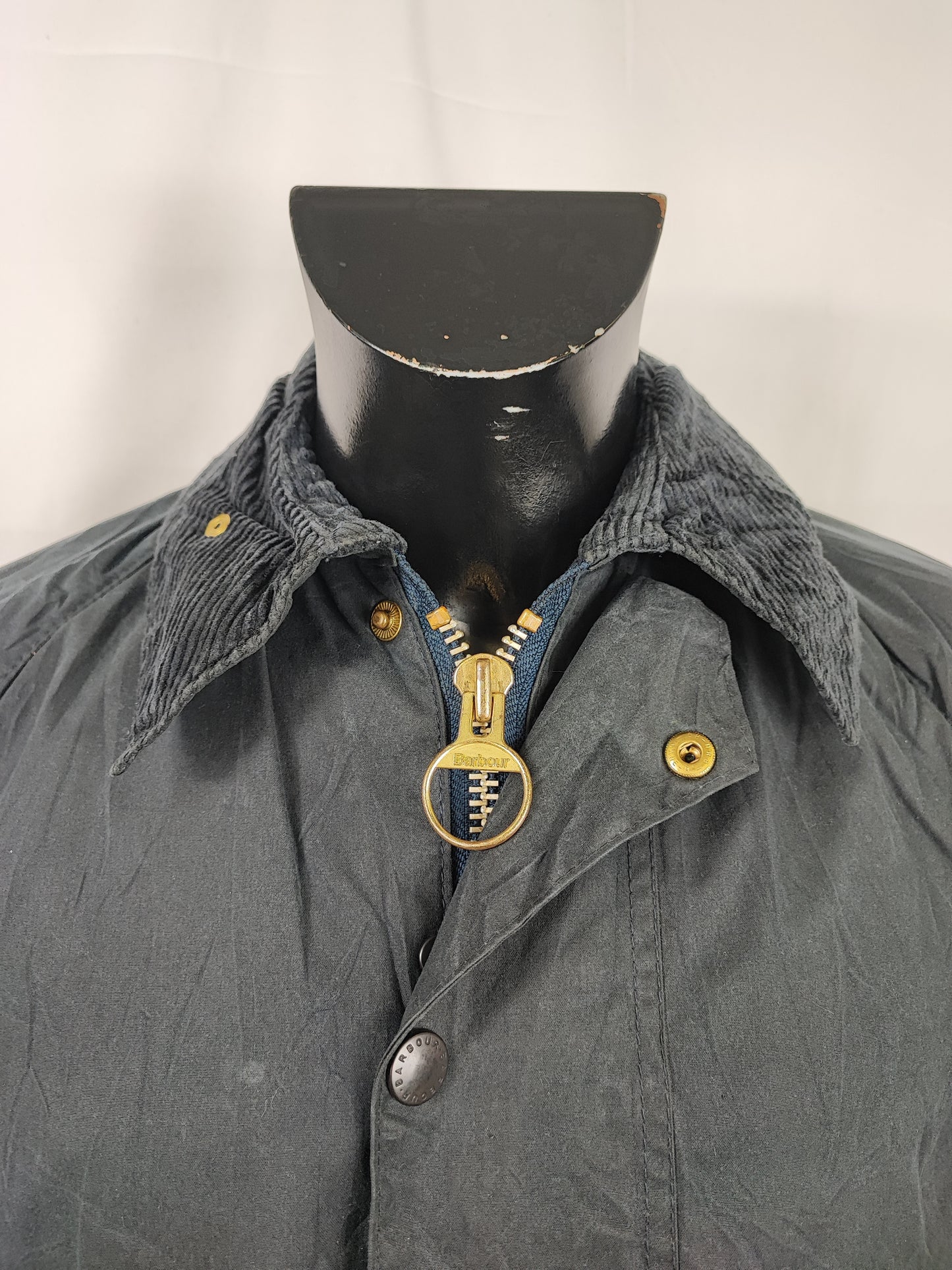Barbour Giacca UNISEX Beaufort vintage blu c32/81 cm XXSMALL - Navy Vintage Beaufort jacket size c32