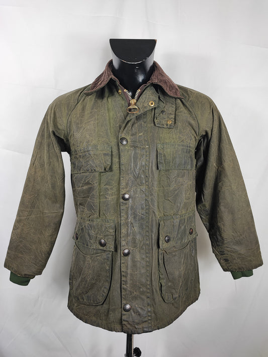 RARA Giacca Barbour Bedale verde C30/76 cm - Rare Four pockets Green Vintage Bedale size C30 XXXS