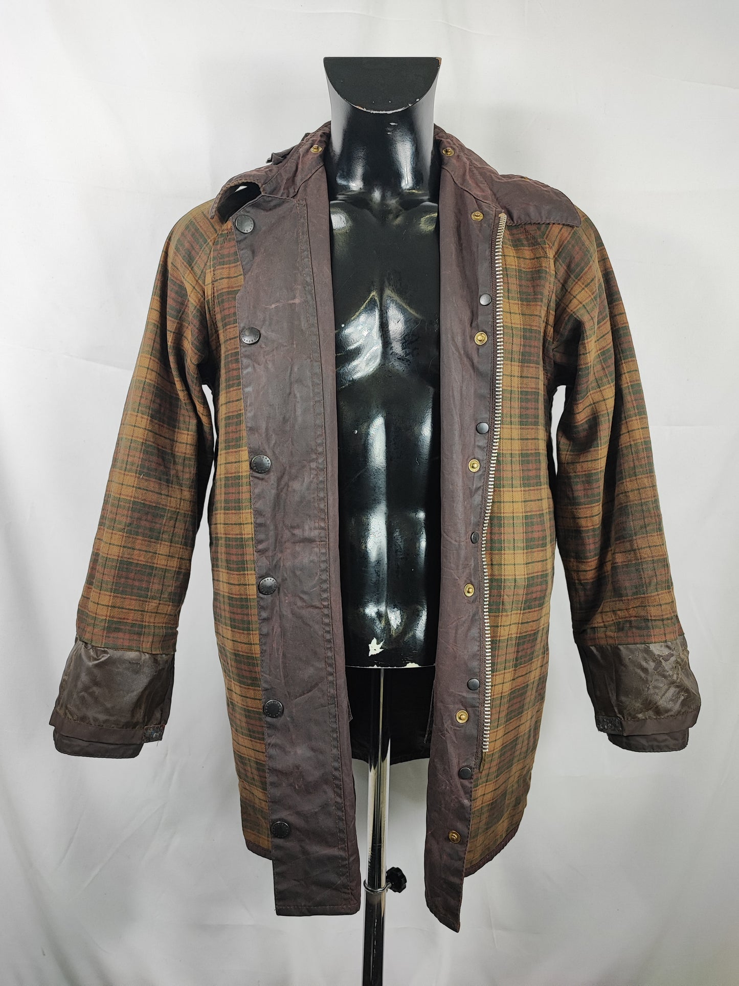 Barbour Giacca Beaufort Marrone C38/97 cm -Brown waxed Beaufort Jacket Size Medium