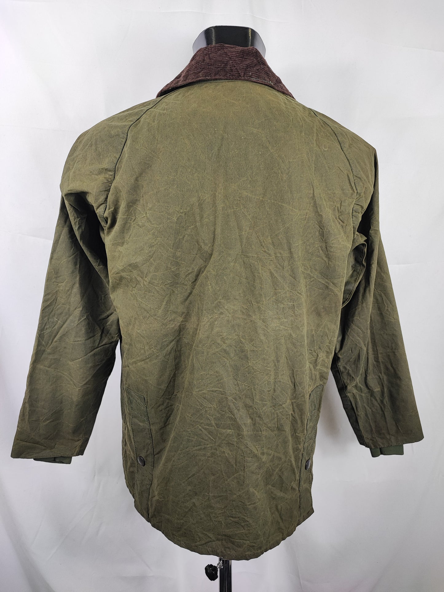 RARO Barbour Bedale 4 tasche C36/91 CM Man Green vintage Bedale Jacket XSmall 4 pockets C36