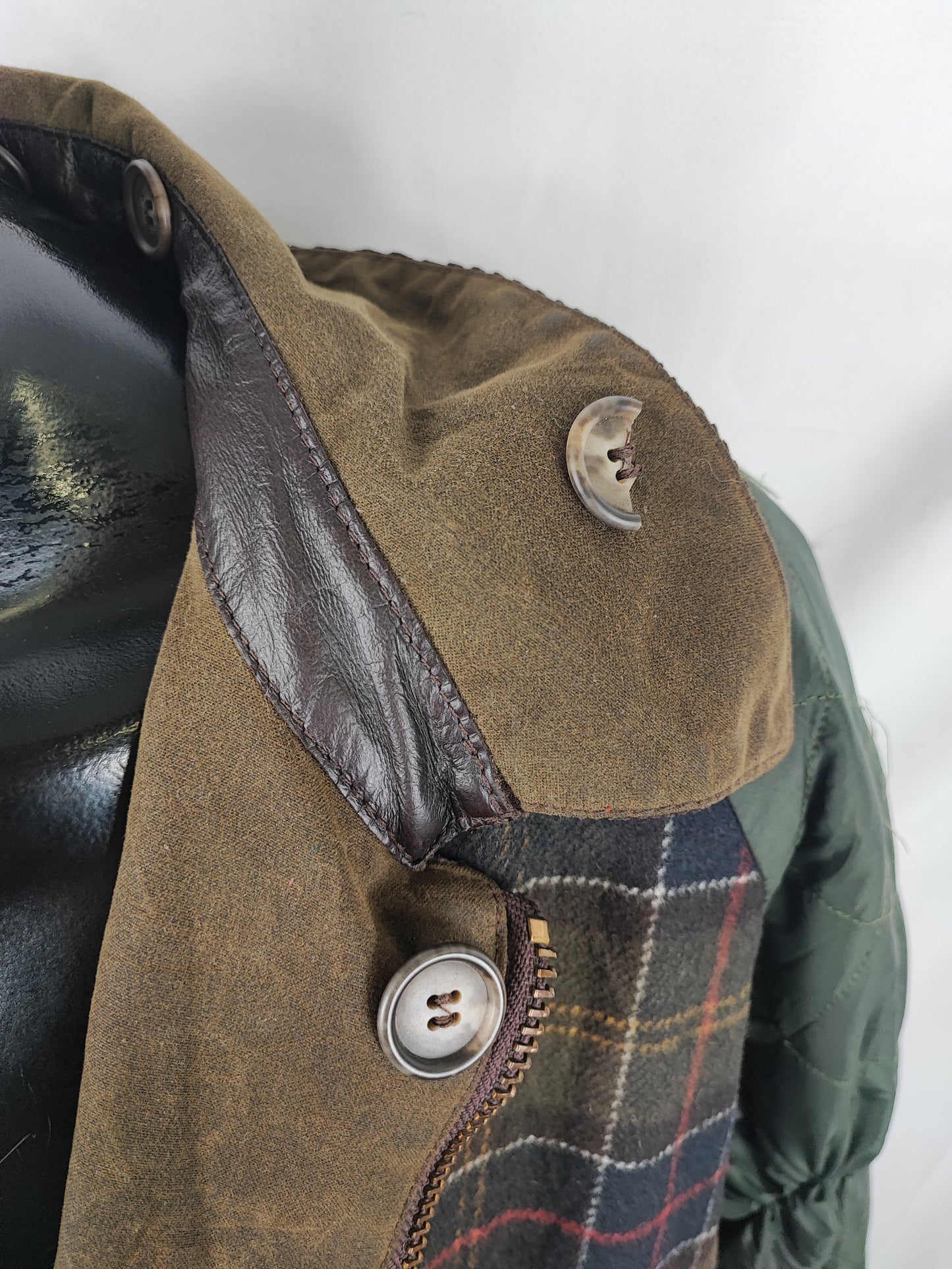 RARA Barbour Giacca Uomo Beauchamp verde C50/127 cm XXL- Olive Waxed Beauchamp coat size XXL - Shop In London