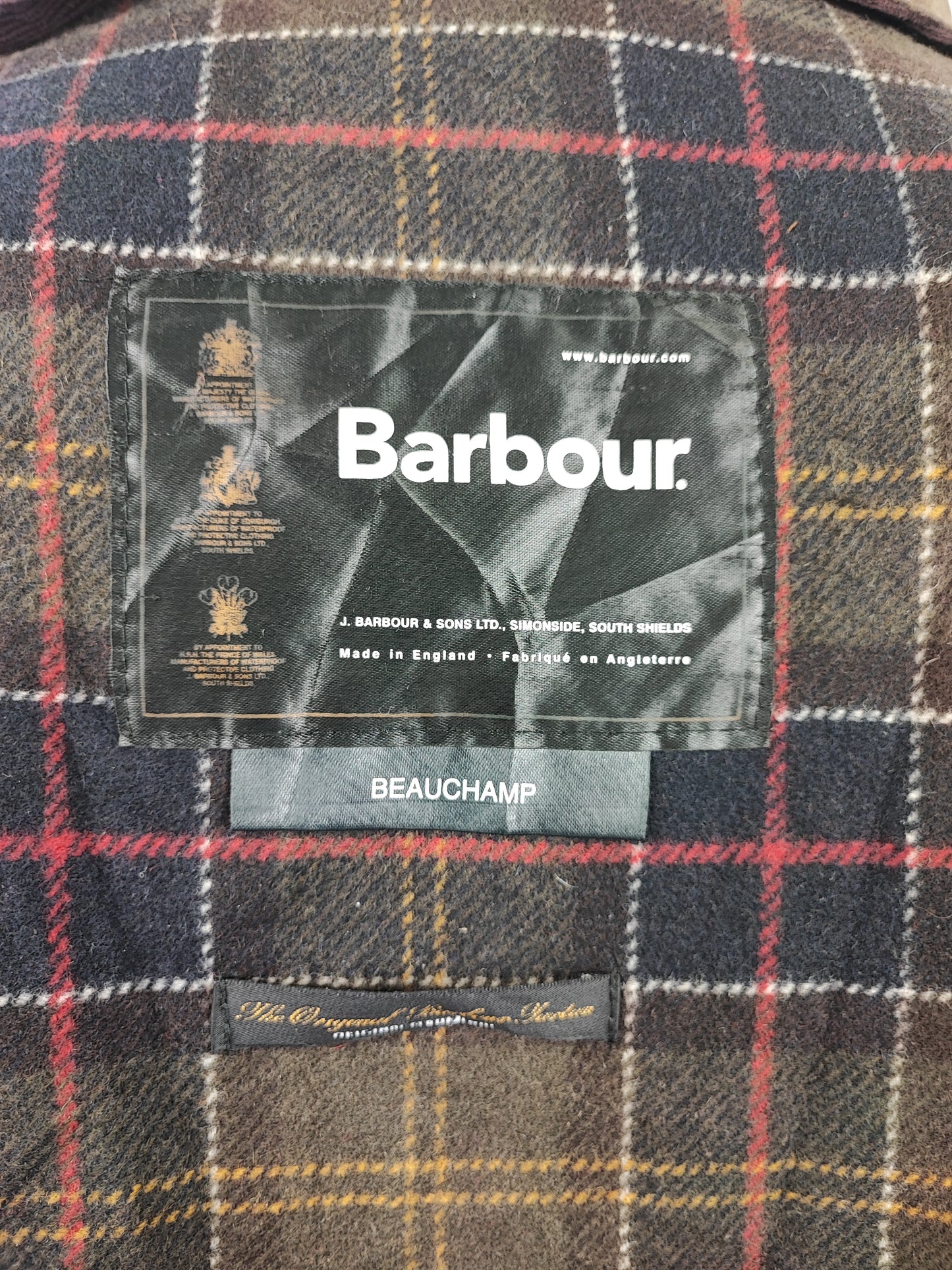 RARA Barbour Giacca Uomo Beauchamp verde C50/127 cm XXL- Olive Waxed Beauchamp coat size XXL - Shop In London
