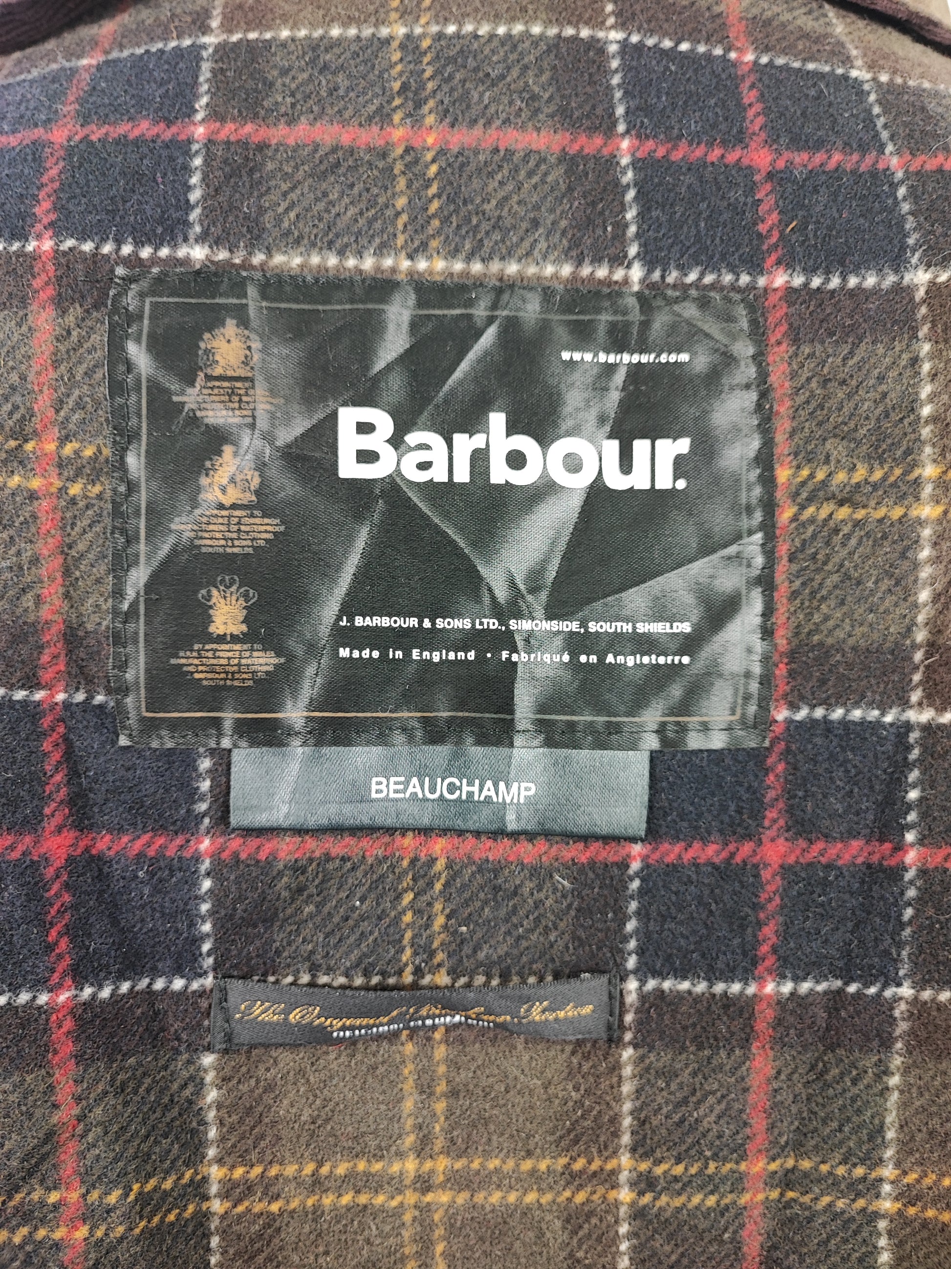 RARA Barbour Giacca Uomo Beauchamp verde C50/127 cm XXL- Olive Waxed Beauchamp coat size XXL - Shop In London