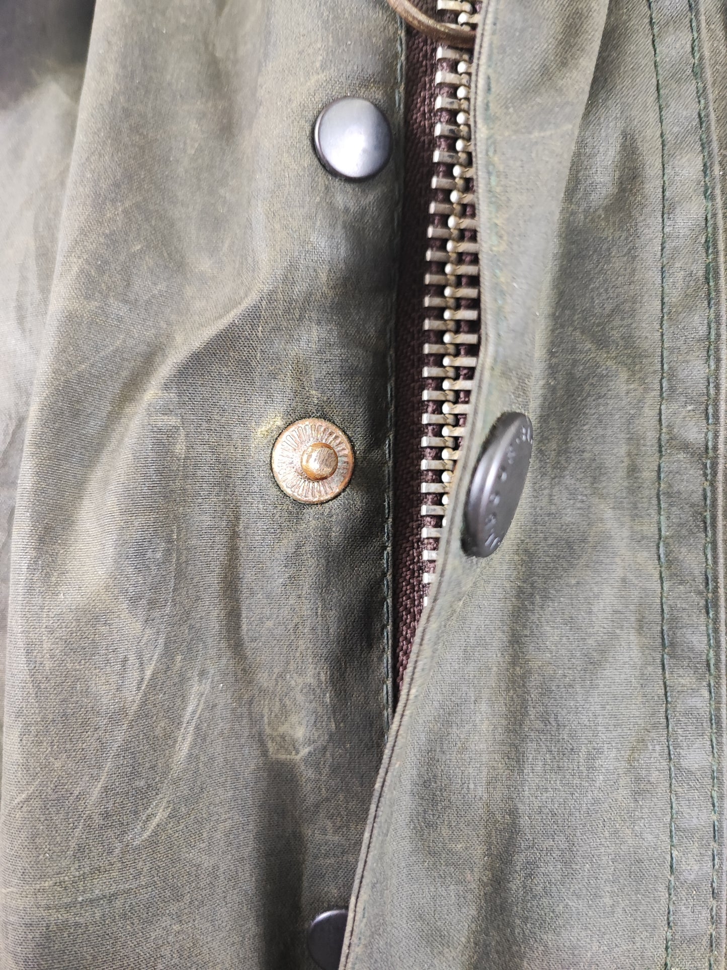Barbour Giacca Bedale verde Vintage C50/127 CM XXL Green Waxed Bedale Jacket size XXL